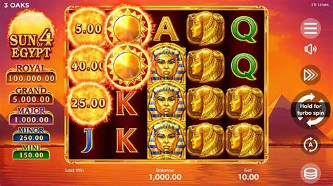 Sun of Egypt 4 Slot by 3 Oaks Gaming .